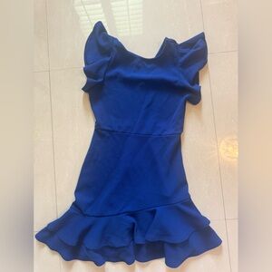 Blue mini dress